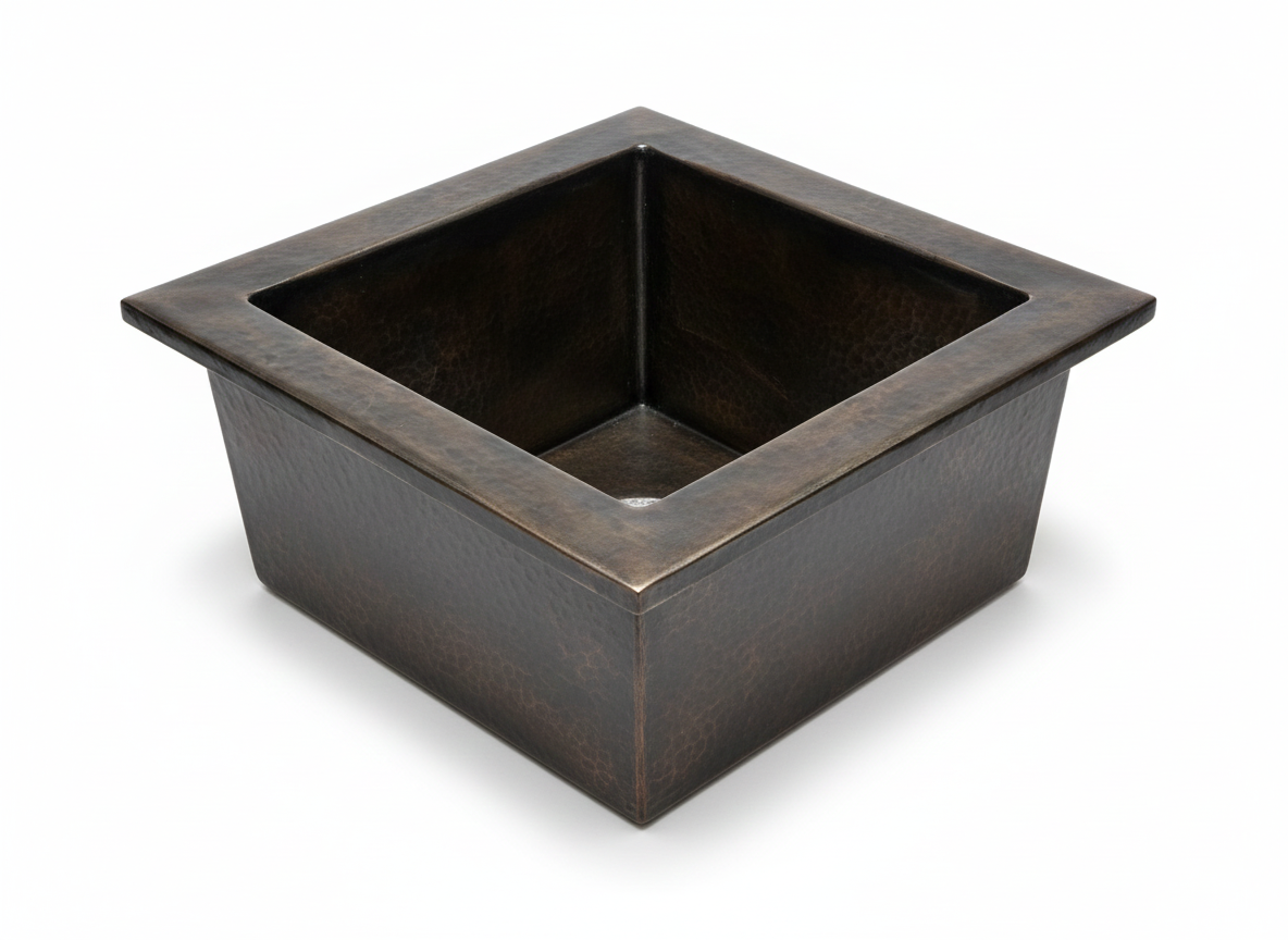 The Artisan Round Prep Sink: Hand-Forged Living Brass