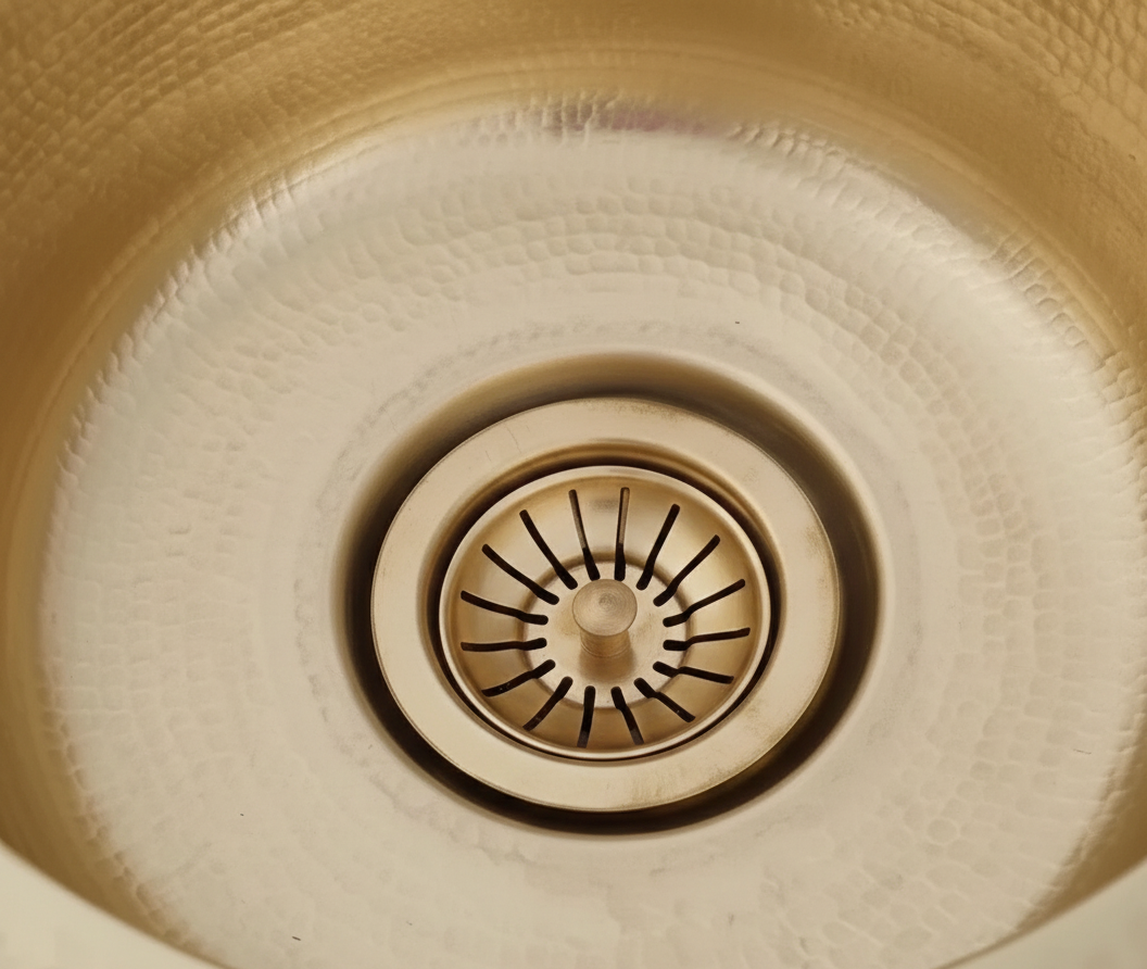 The Atlas Round Vessel | Artisan-Forged Unlacquered Brass