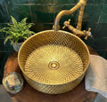 The Atlas Round Vessel: Hand-Forged Living Brass Masterpiece