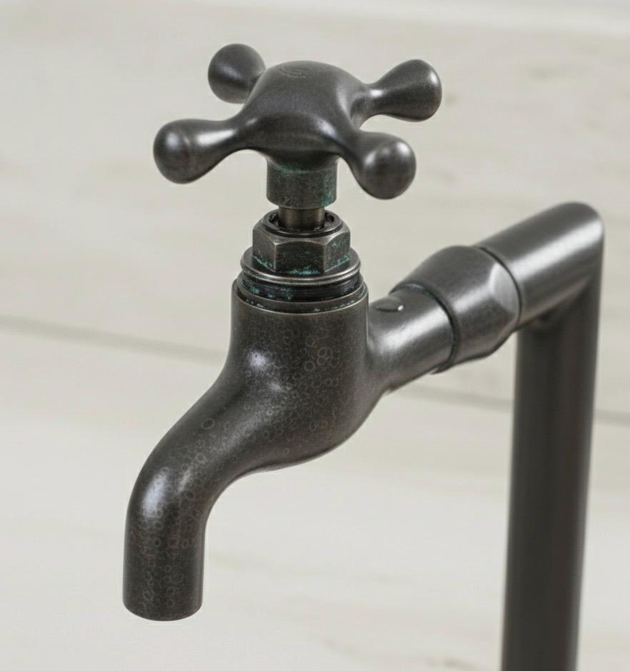 The Heritage Wall-Mount Faucet | Unlacquered Brass
